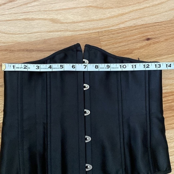 Alivila Y Corsette Boustiere Black Lace Up Satin Sexy Fancy Event Festival Sz XL - Picture 7 of 7